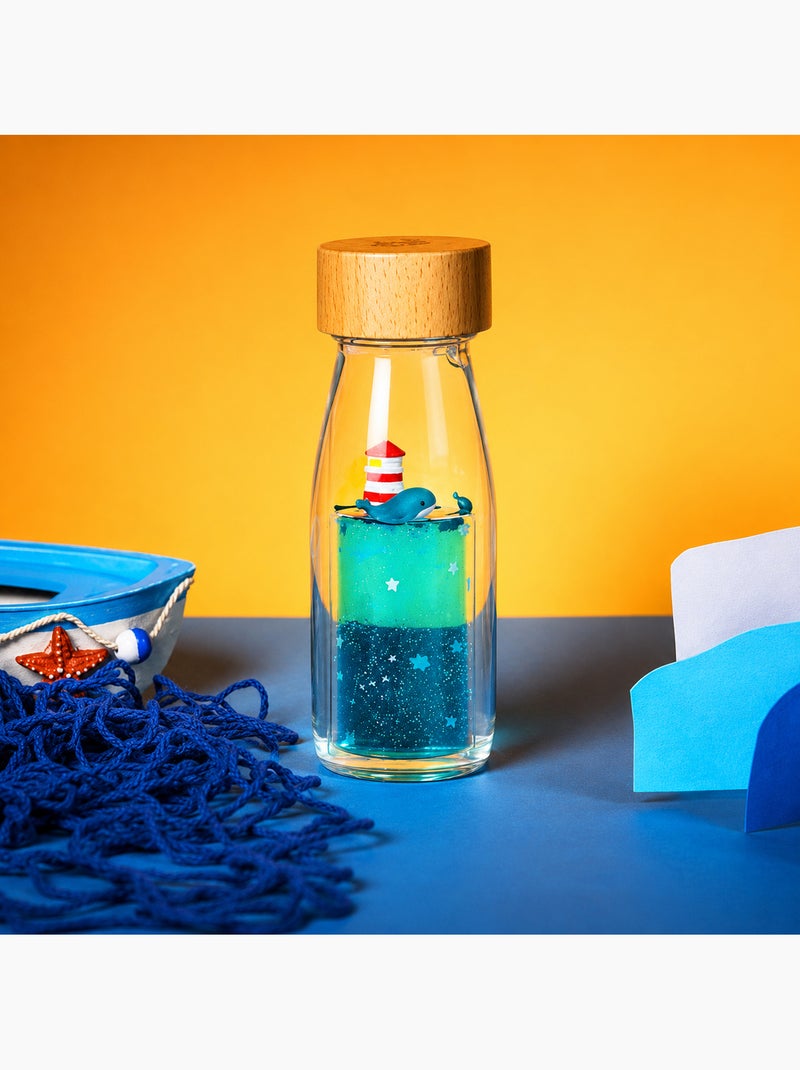 Petit boum | bouteille sensorielle move baleine Bleu marine/Turquoise - Kiabi