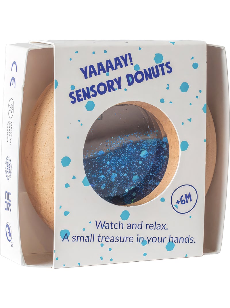 Petit Boum | Hochet sensoriel Donut Calme Bleu - Kiabi