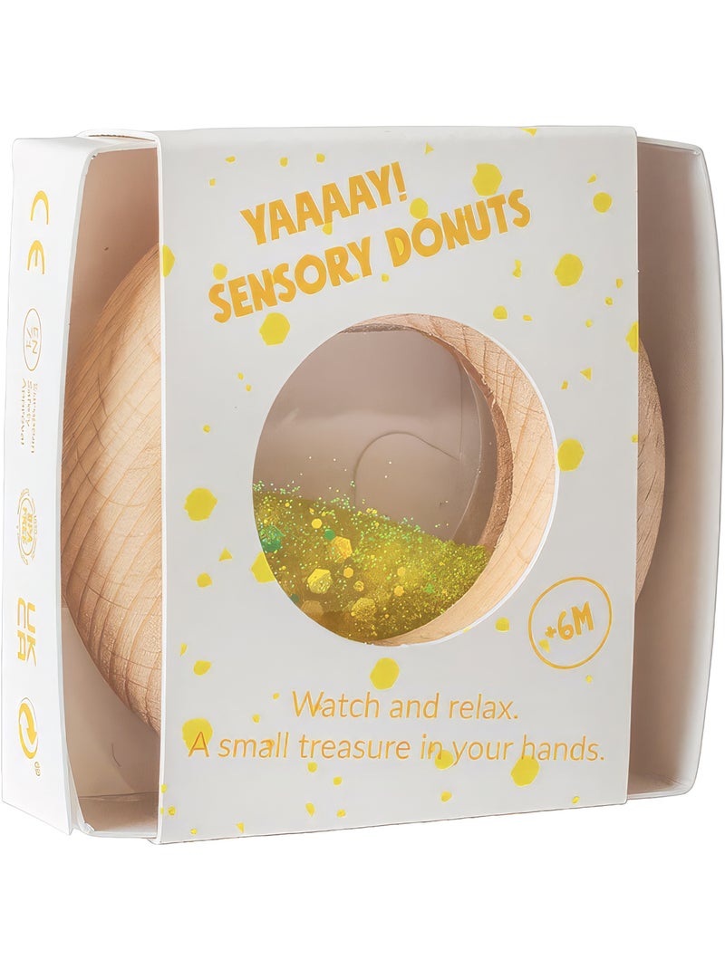 Petit Boum | Hochet sensoriel Donut Calme Jaune - Kiabi