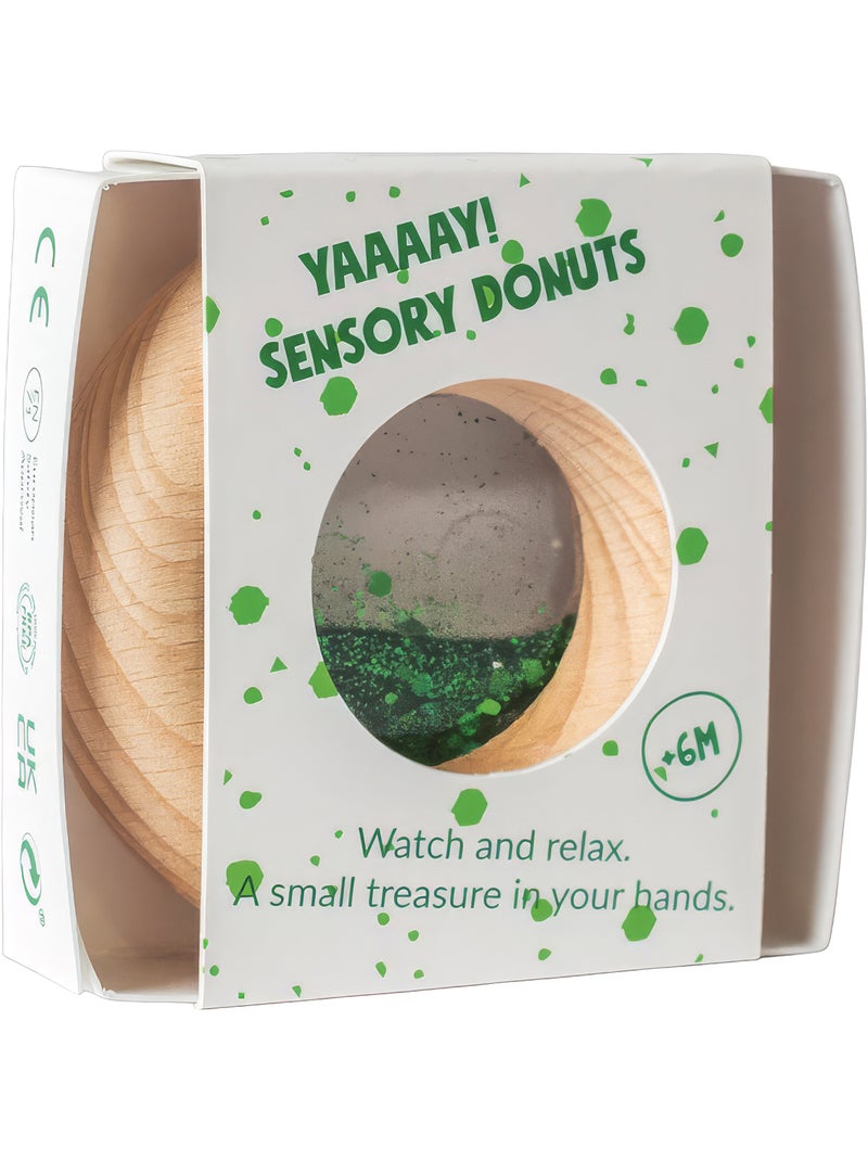 Petit Boum | Hochet sensoriel Donut Calme Vert - Kiabi