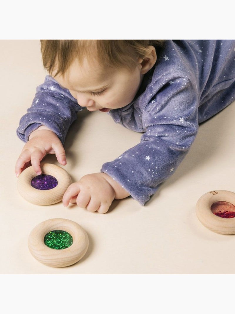 Petit Boum | Hochet sensoriel Donut Calme Violet - Kiabi