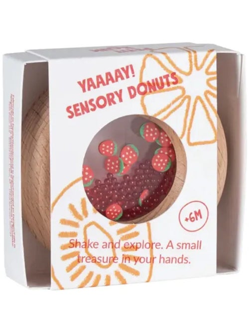 Petit Boum | Hochet sensoriel Donut Fruits - Kiabi