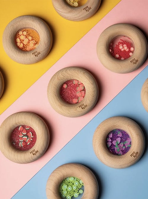 Petit Boum | Hochet sensoriel Donut Fruits - Kiabi