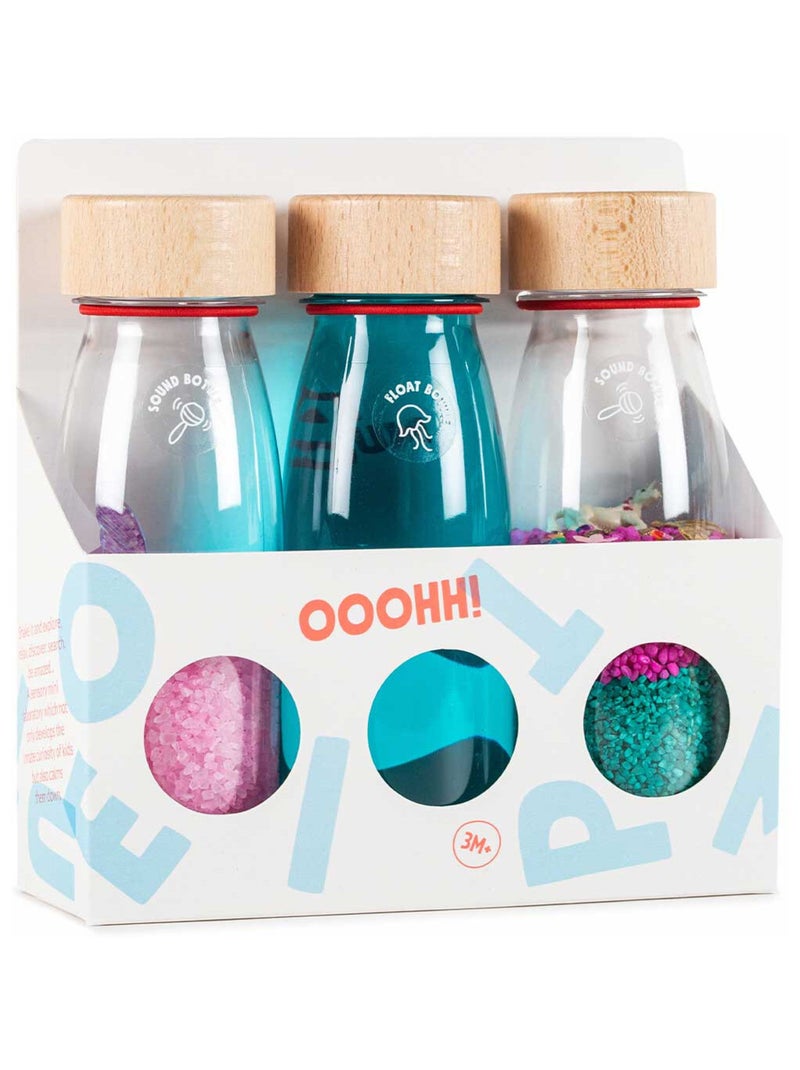 Petit Boum | Lot de 3 bouteilles sensorielles Fantasy Rose/Vert - Kiabi