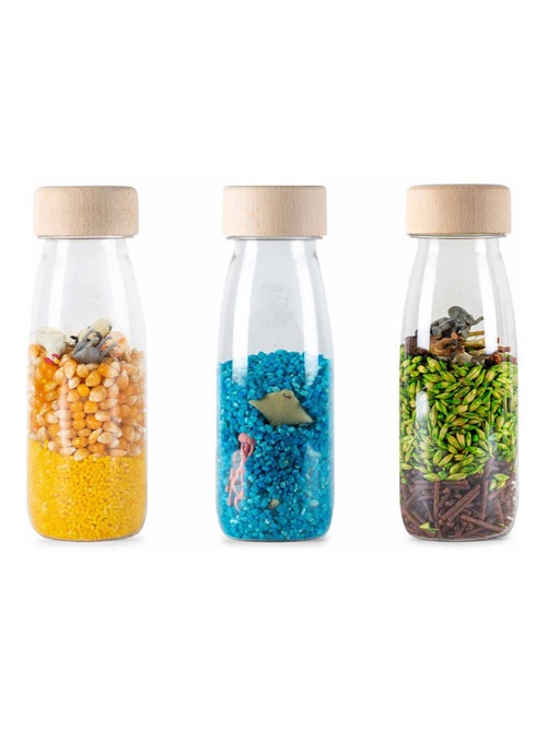 Petit Boum | Lot de 3 bouteilles sensorielles Nature - Kiabi