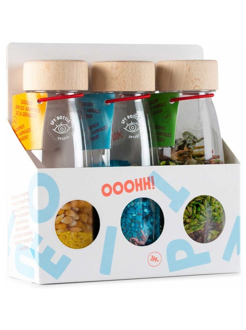 Petit Boum | Lot de 3 bouteilles sensorielles Nature - Kiabi