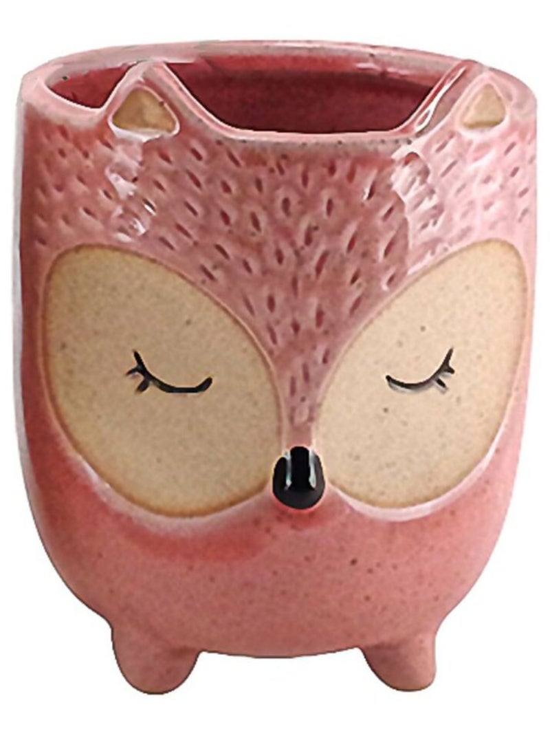 Petit cache pot chouette Rose - Kiabi
