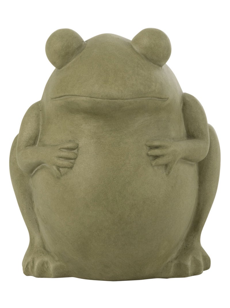 Petit cache-pot grenouille en argile verte Vert - Kiabi