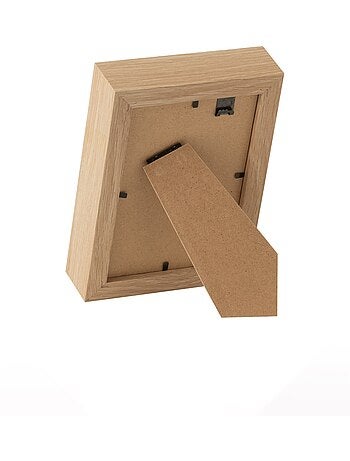Petit cadre bord épais bois naturel - AFIBEL