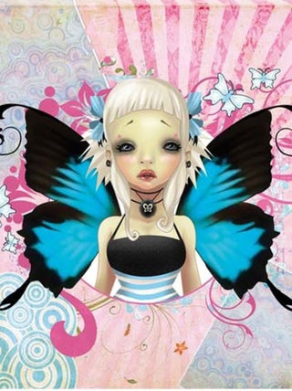 Petit cadre gothic rose