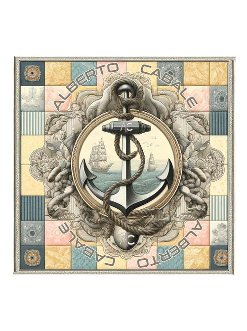 Petit carré de soie Anchor Cléo - Kiabi