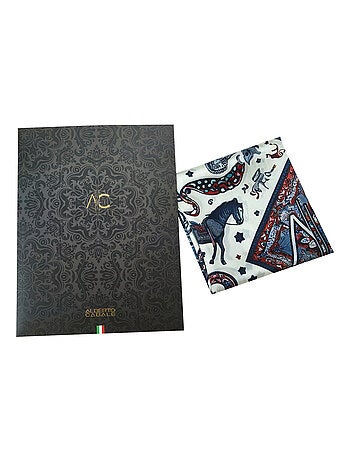 Petit carré de soie Bandana Horse Cléo