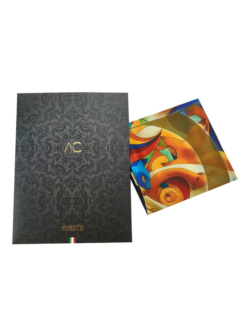Petit carré de soie Dreaming Cléo Multicolore - Kiabi