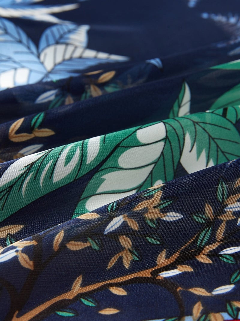 Petit carré de Soie Island Cléo Bleu - Kiabi