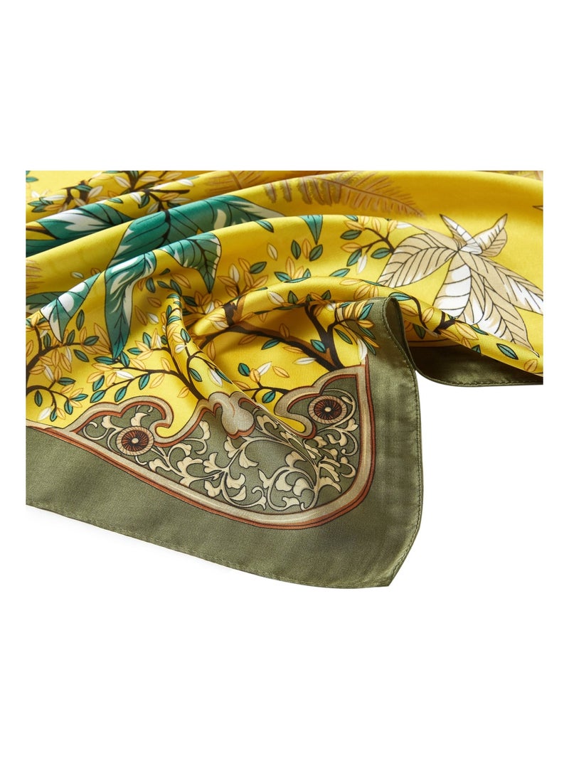 Petit carré de Soie Island Cléo Vert - Kiabi