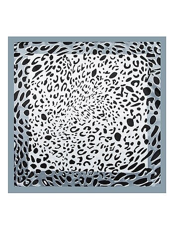 Petit carré de Soie Leopard Cléo
