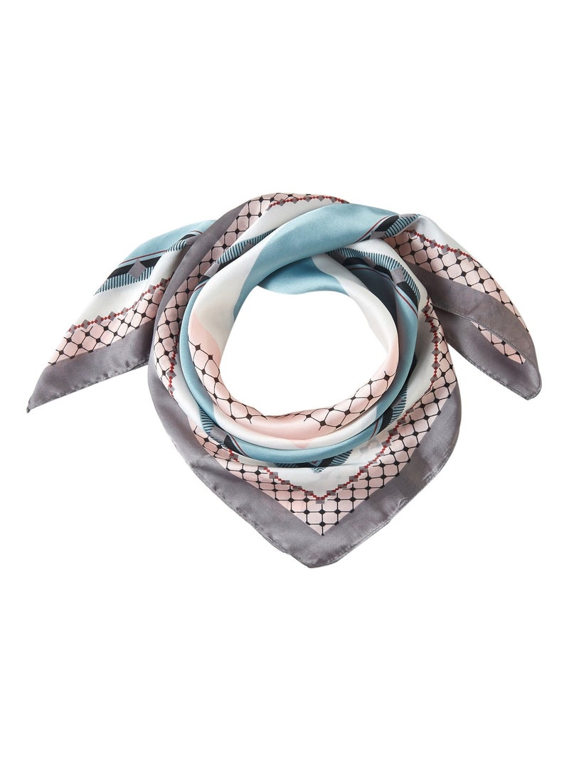 Petit carré de Soie Mixpoint Cléo Rose - Kiabi