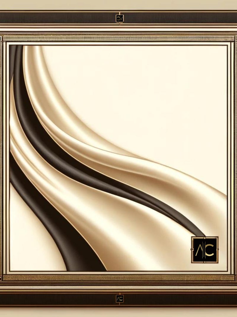 Petit carré de soie Paint Cléo Beige - Kiabi