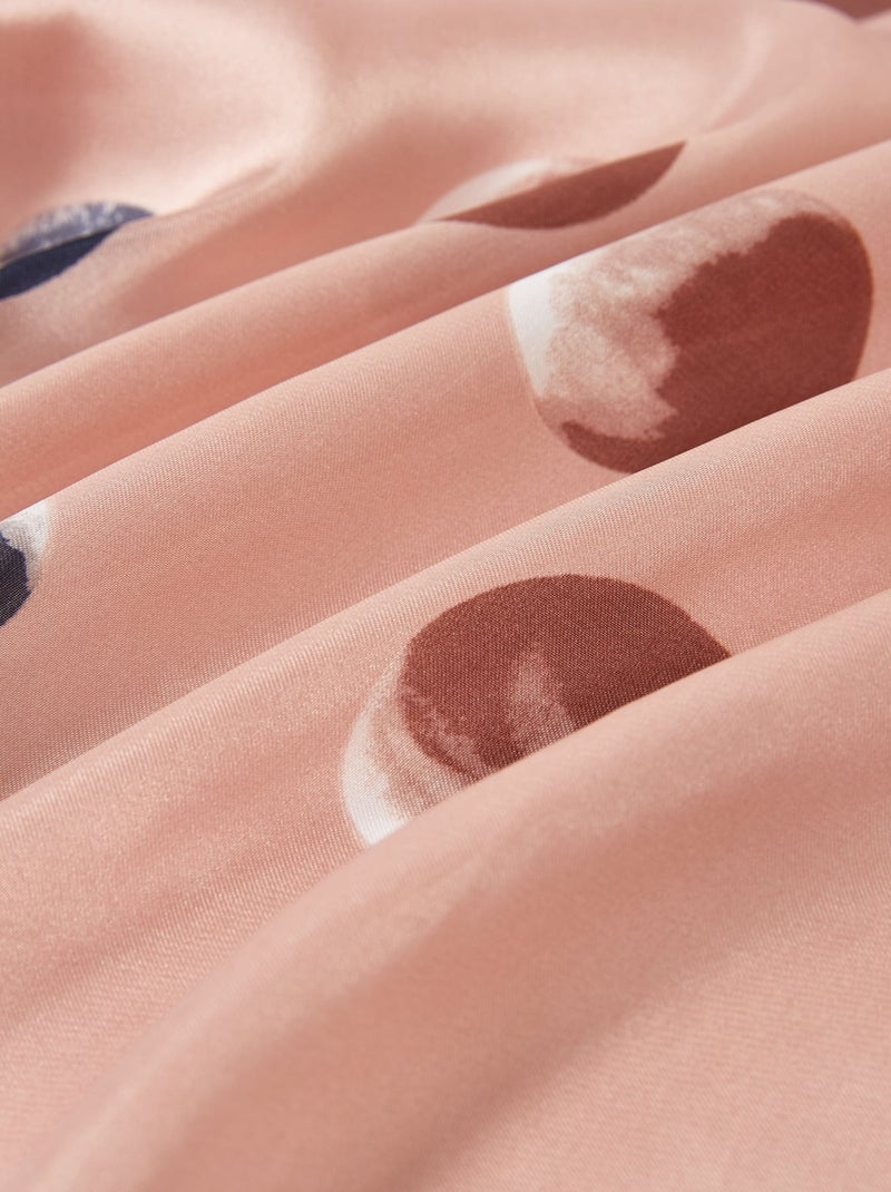 Petit carré de Soie Petal Cléo Rose pâle - Kiabi