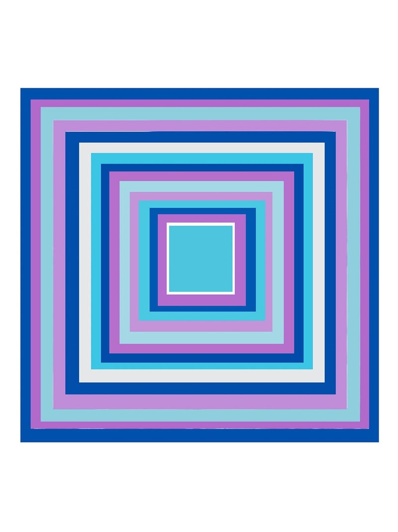 Petit carré de Soie Purple Blue Navy Cléo Multicolore - Kiabi