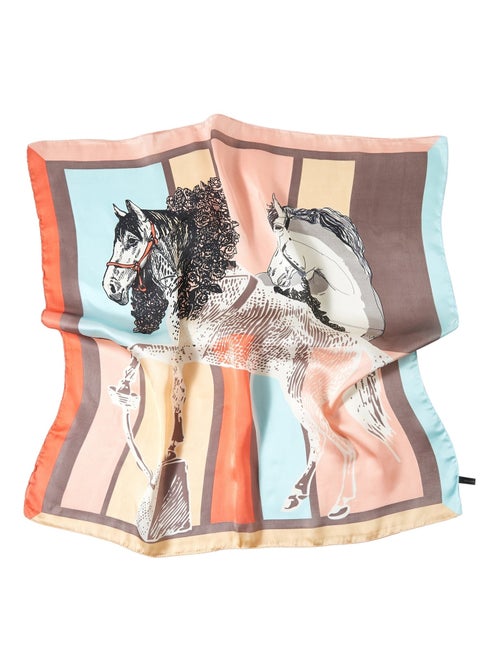 Petit carré de Soie Triumph Cléo - Kiabi
