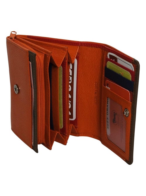 Petit compagnon cuir bi-ton  CLAYTON - Kiabi