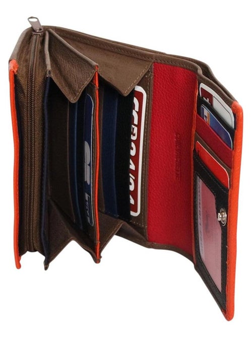 Petit compagnon cuir bi-ton  CLAYTON - Kiabi