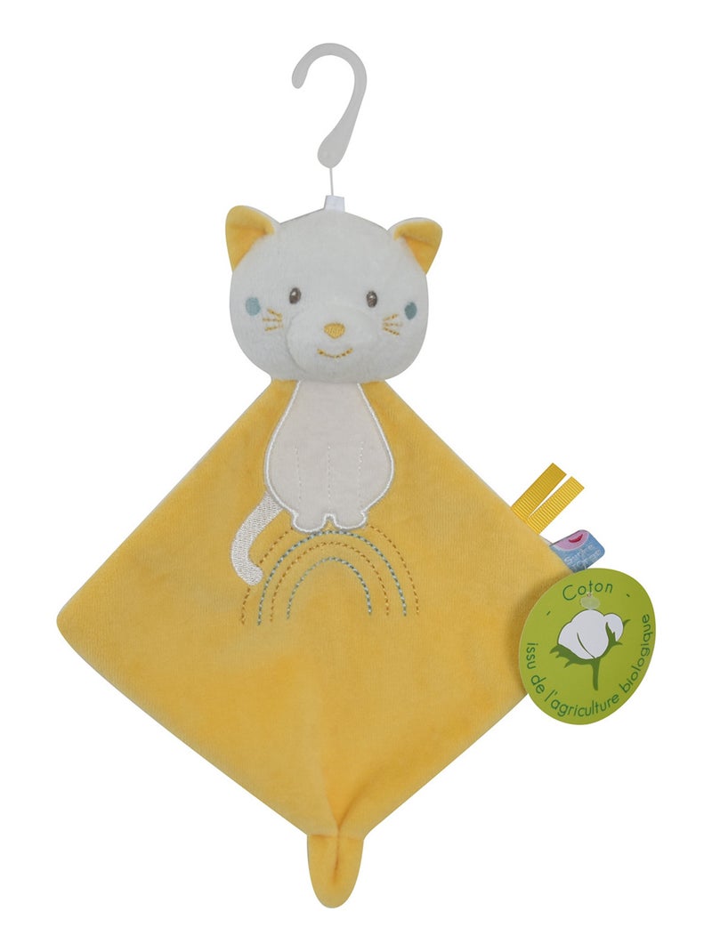 PETIT DOUMOU CHAT VELOURS RASE Jaune - Kiabi