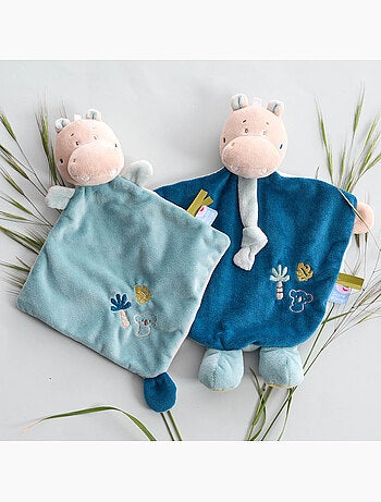PETIT DOUMOU HIPPOPOTAME RENANT VELOURS DOUX