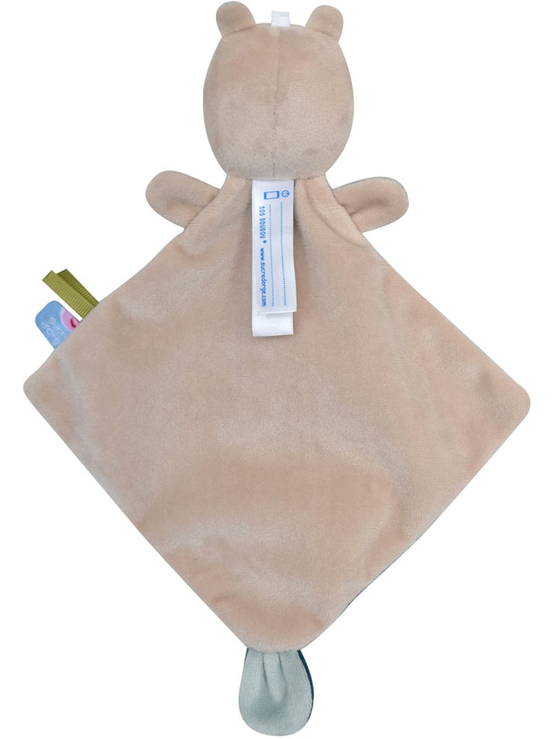 PETIT DOUMOU HIPPOPOTAME RENANT VELOURS DOUX Vert - Kiabi