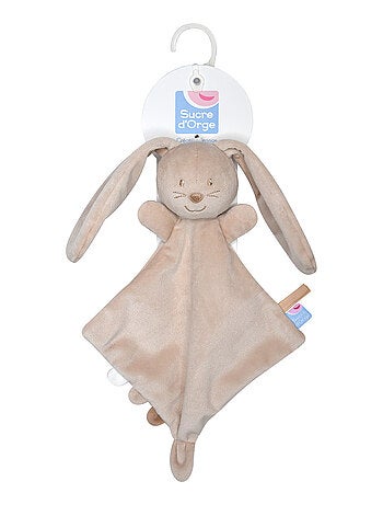 PETIT DOUMOU LAPIN VELOURS DOUX BEIGE