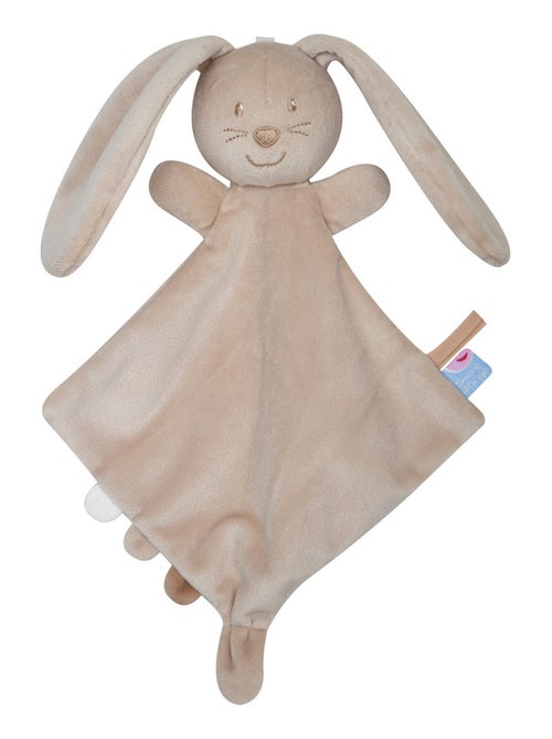 PETIT DOUMOU LAPIN VELOURS DOUX BEIGE - Kiabi
