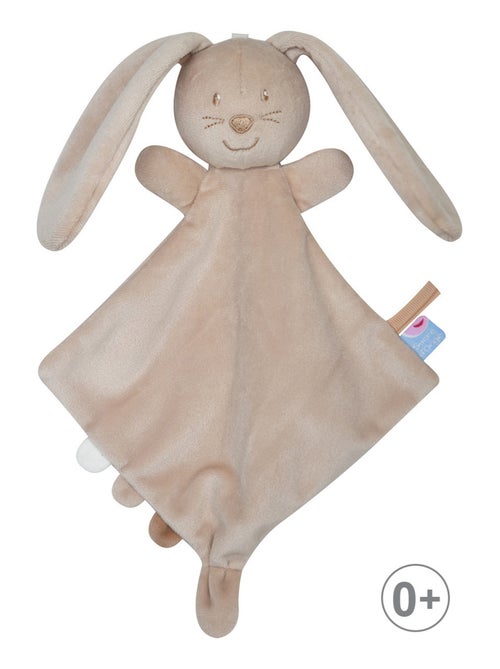 PETIT DOUMOU LAPIN VELOURS DOUX BEIGE - Kiabi