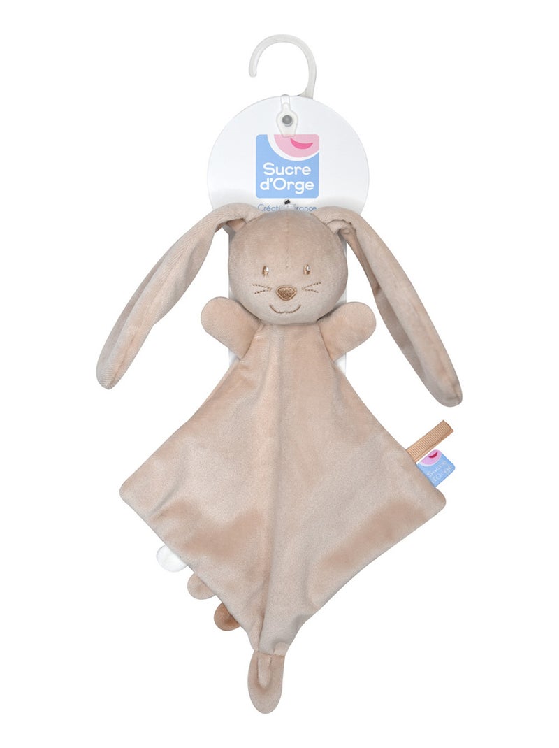 PETIT DOUMOU LAPIN VELOURS DOUX BEIGE Beige - Kiabi