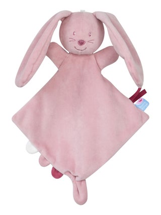 PETIT DOUMOU LAPIN VELOURS DOUX ROSE