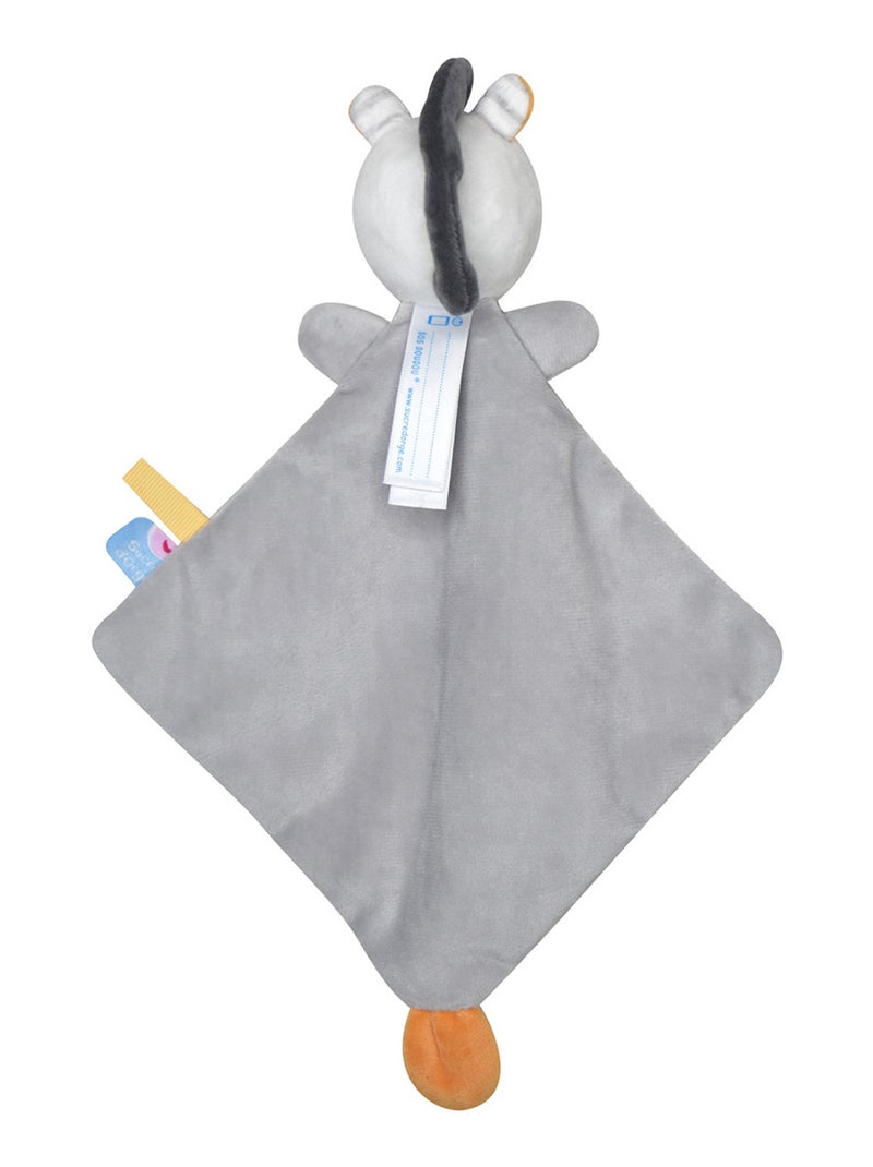 PETIT DOUMOU ZEBRE PATRIK VELOURS DOUX Gris - Kiabi