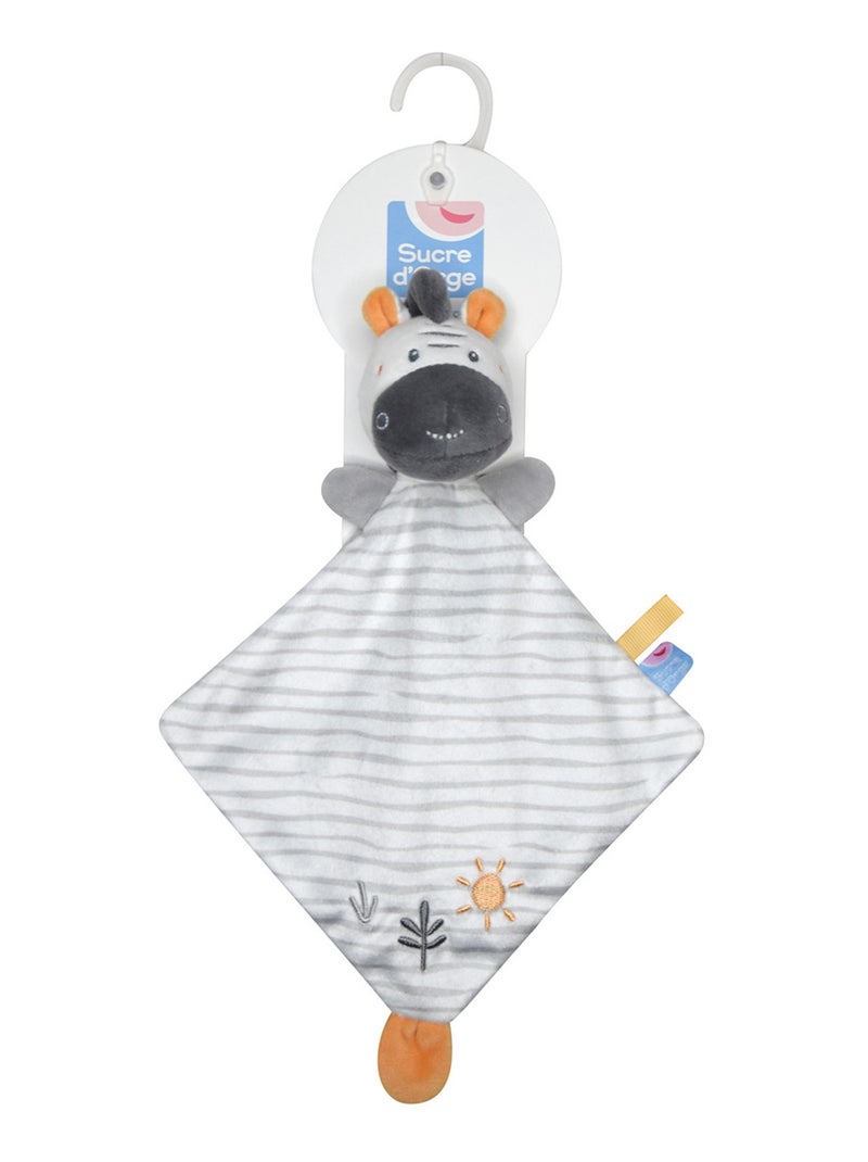 PETIT DOUMOU ZEBRE PATRIK VELOURS DOUX Gris - Kiabi