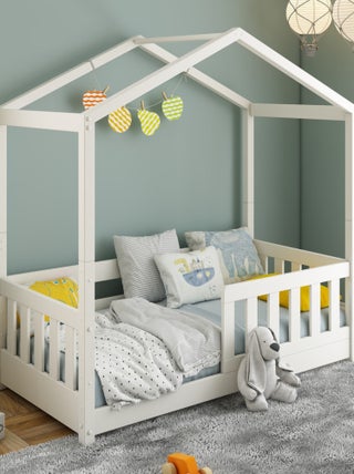 Petit lit cabane évolutif avec tiroirs pin massif CHARLIE