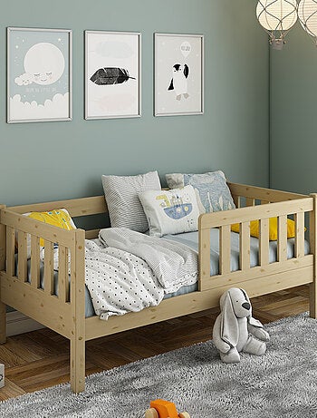 Petit lit cabane évolutif avec tiroirs pin massif CHARLIE
