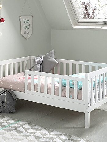 Petit lit enfant avec sommier en pin massif SUZON