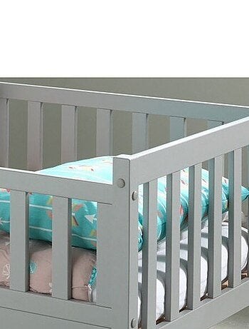 Petit lit enfant avec sommier en pin massif SUZON