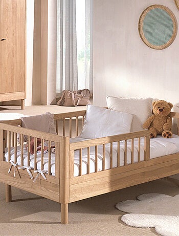Petit lit enfant en chêne massif ROMANE