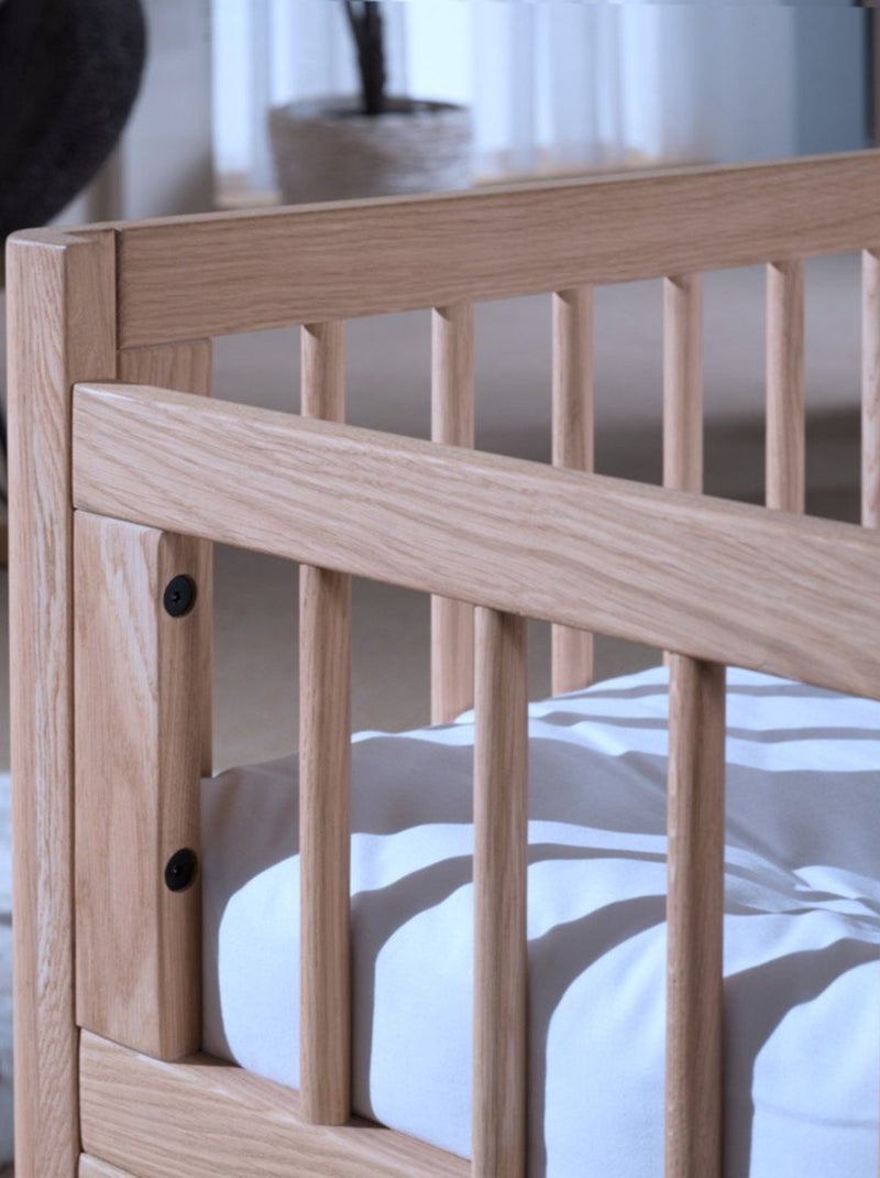 Petit lit enfant en chêne massif  ROMANE Bois naturel - Kiabi