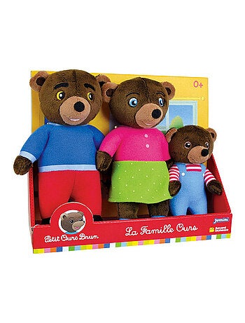 Petit Ours Brun Coffret Famille 3 Peluches