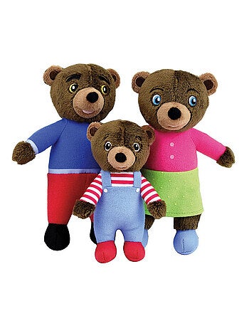 Petit Ours Brun Coffret Famille 3 Peluches