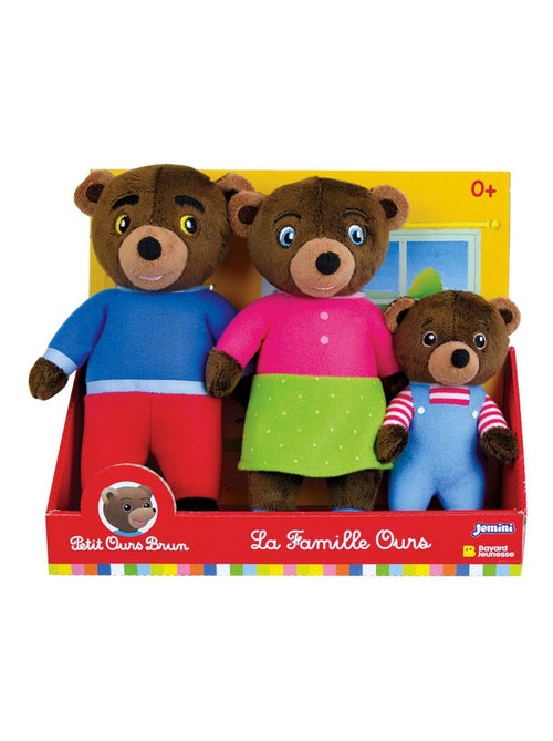 Petit Ours Brun Coffret Famille 3 Peluches - Kiabi