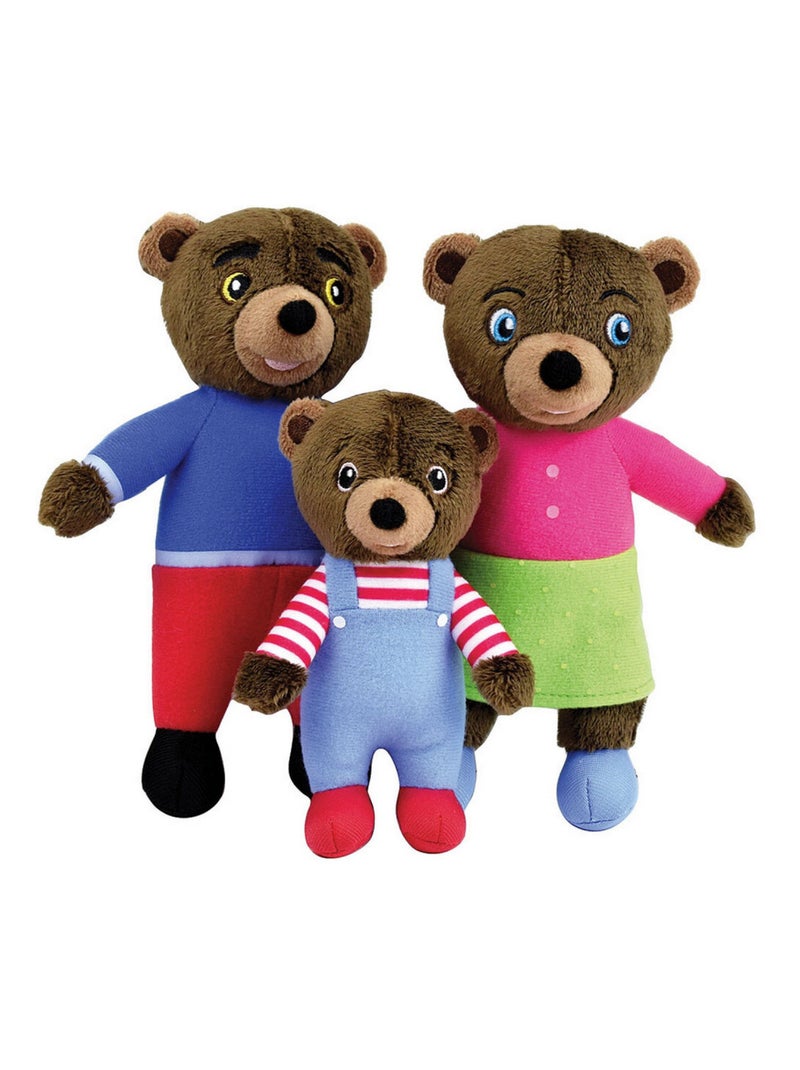 Petit Ours Brun Coffret Famille 3 Peluches Multicolore - Kiabi