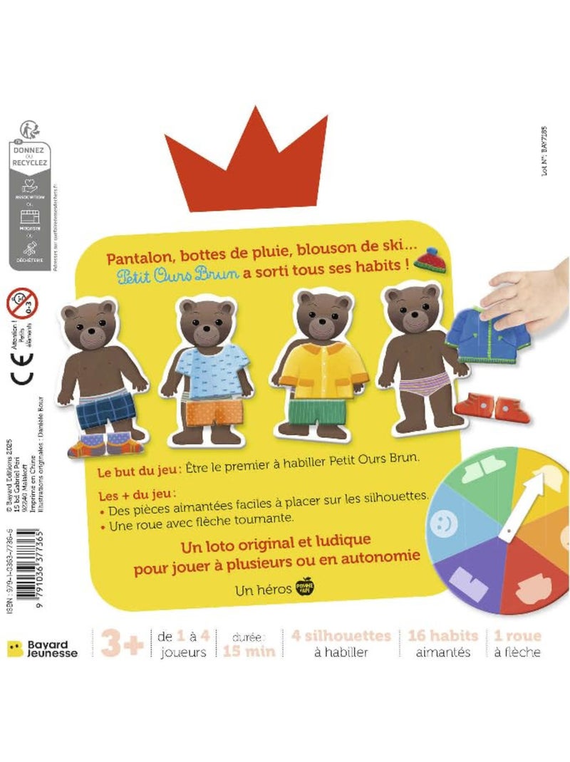 Petit Ours Brun Le Loto Des Habits - Bayard Multicolore - Kiabi