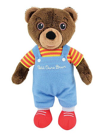 Petit Ours Brun PELUCHE SALOPETTE H17 cm
