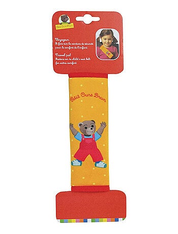 Petit ours brun protege ceinture en peluche douce 19 cm